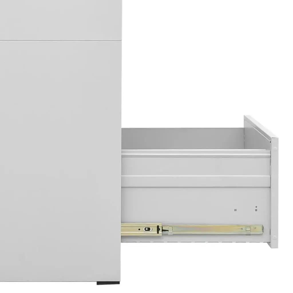 Filing Cabinet Light Grey 46x62x133 cm Steel 336279