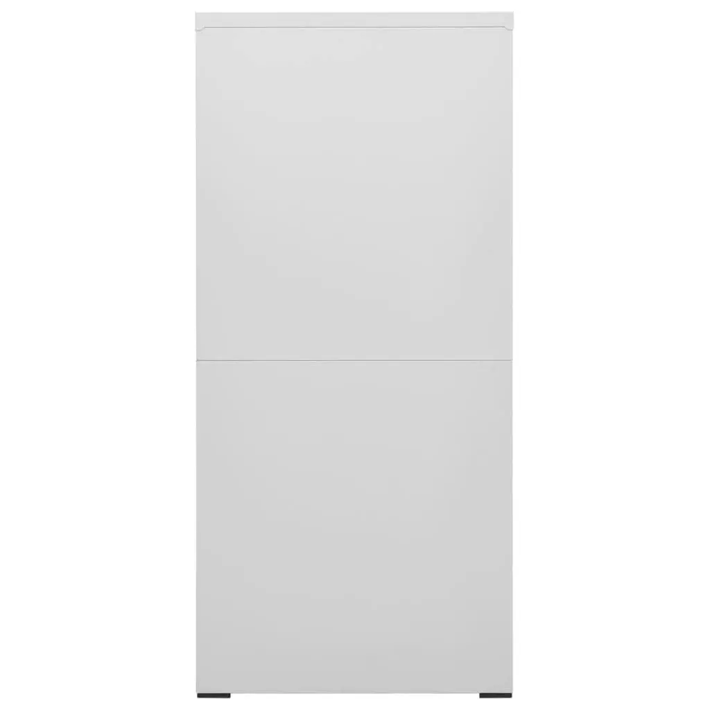 Filing Cabinet Light Grey 46x62x133 cm Steel 336279