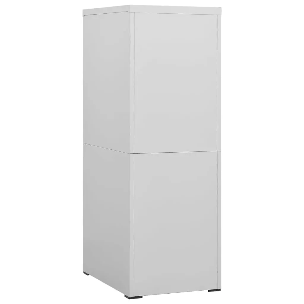 Filing Cabinet Light Grey 46x62x133 cm Steel 336279