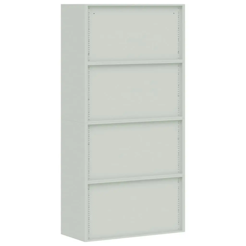 File Cabinet Light Grey 90x40x180 cm Steel 339753