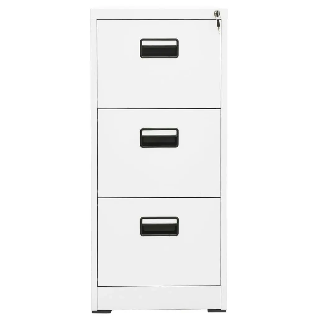 Filing Cabinet White 46x62x102.5 cm Steel 336274