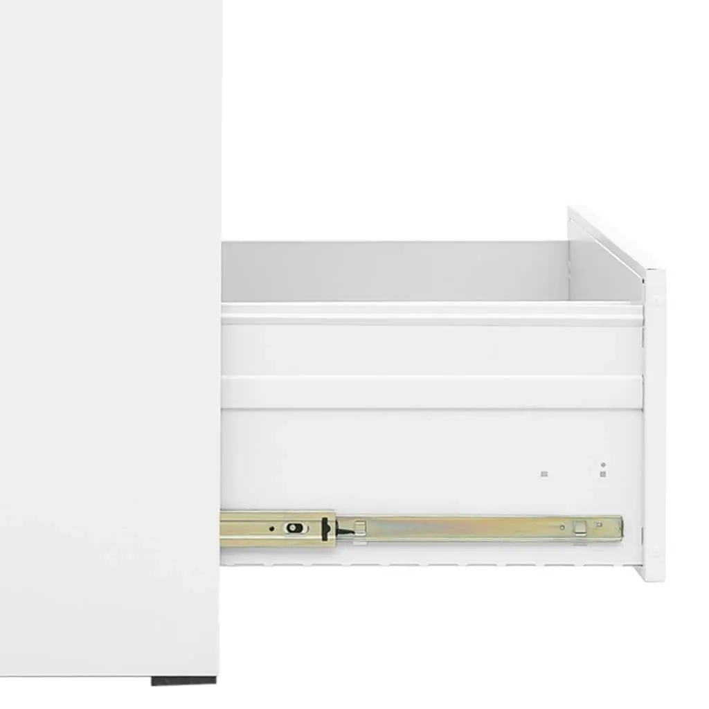 Filing Cabinet White 46x62x102.5 cm Steel 336274