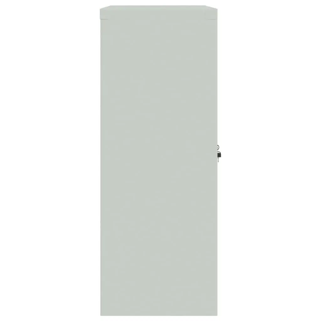 File Cabinet Light Grey 90x40x105 cm Steel 339737