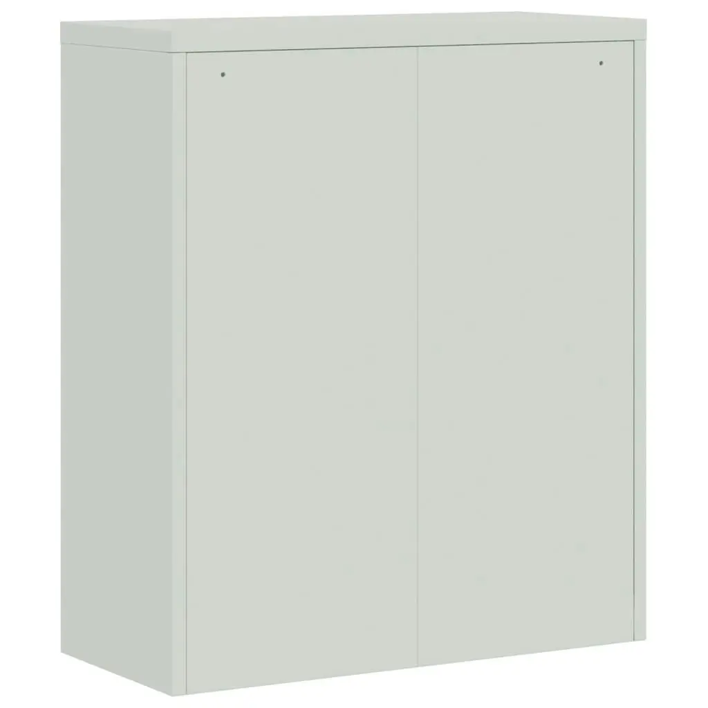 File Cabinet Light Grey 90x40x105 cm Steel 339737