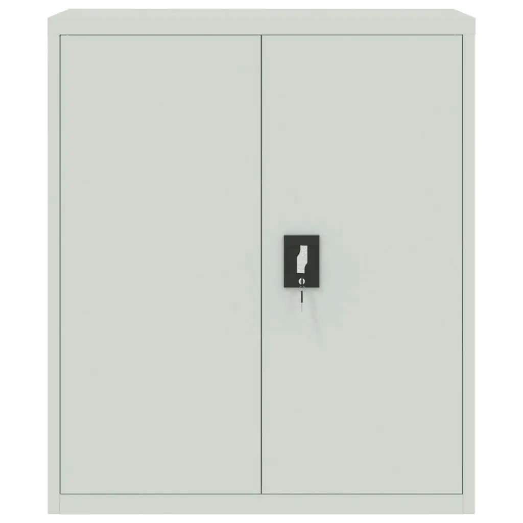 File Cabinet Light Grey 90x40x105 cm Steel 339737