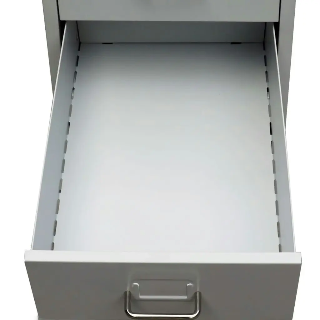 File Cabinet with 5 Drawers Grey 68.5 cm Steel 20122