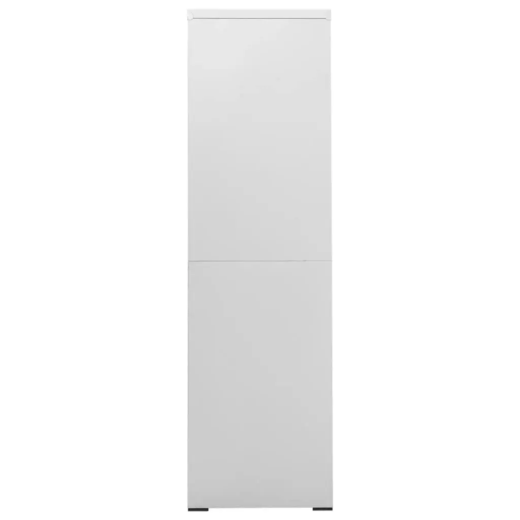 Filing Cabinet Light Grey 90x46x164 cm Steel 336299