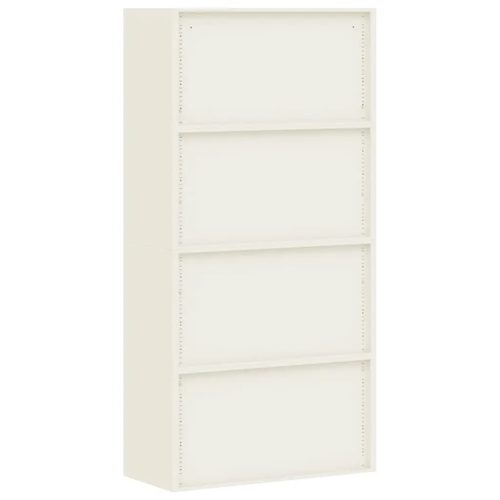 File Cabinet Anthracite and White 90x40x180 cm Steel 339756