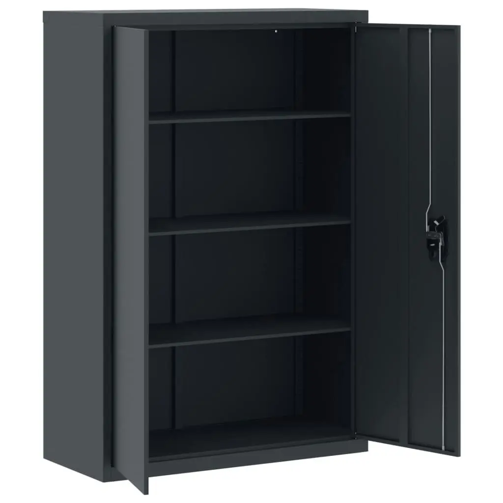 File Cabinet Anthracite 90x40x140 cm Steel 339747