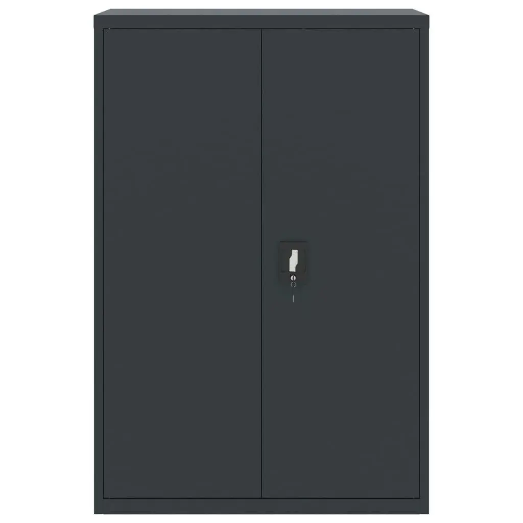 File Cabinet Anthracite 90x40x140 cm Steel 339747