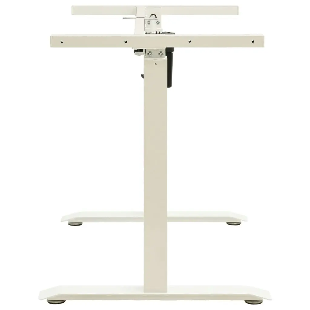 Electric Motorised Standing Desk Frame Height Adjustable White 321716