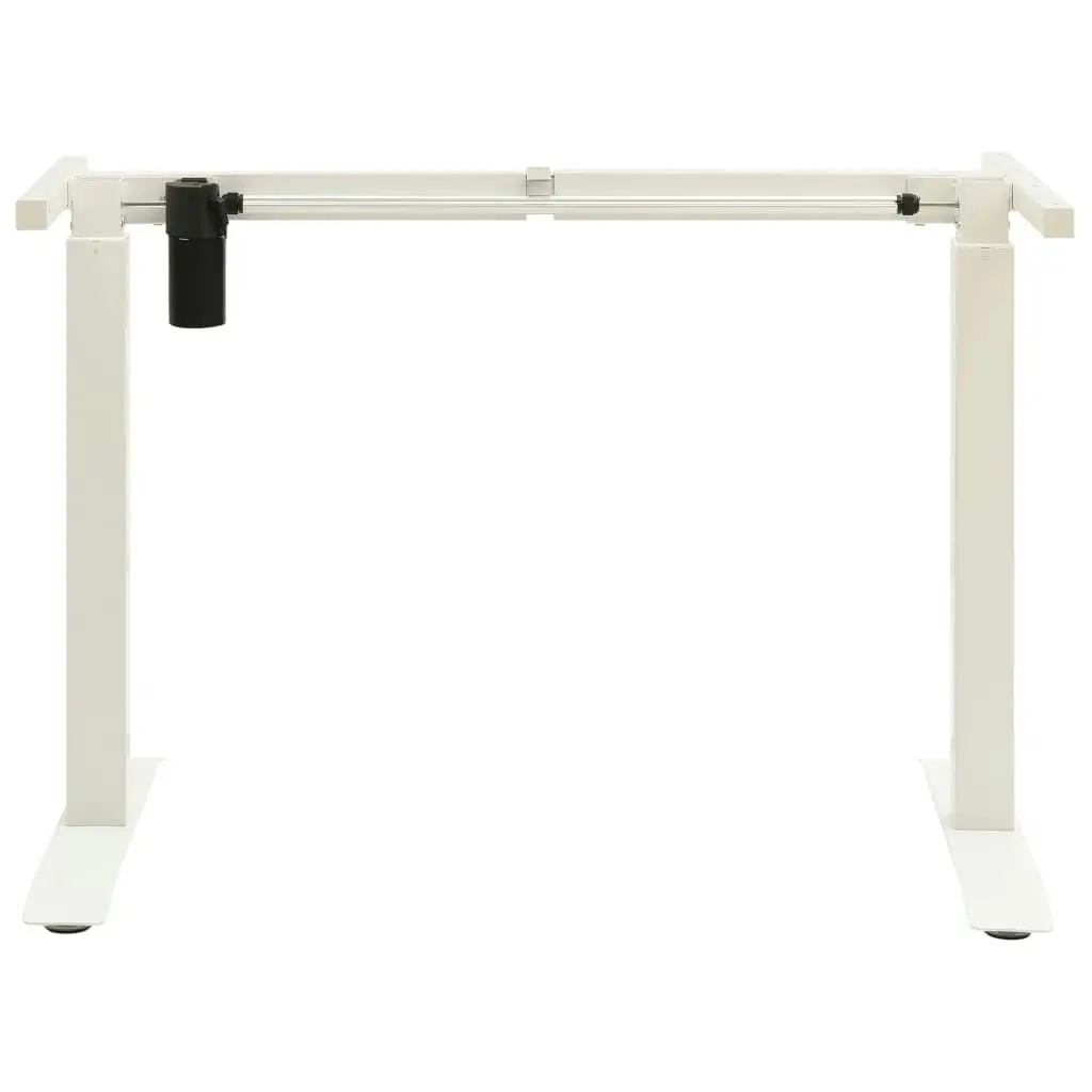 Electric Motorised Standing Desk Frame Height Adjustable White 321716