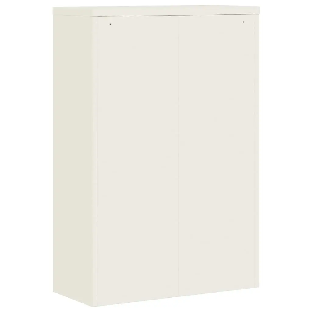 File Cabinet White 90x40x140 cm Steel 339744