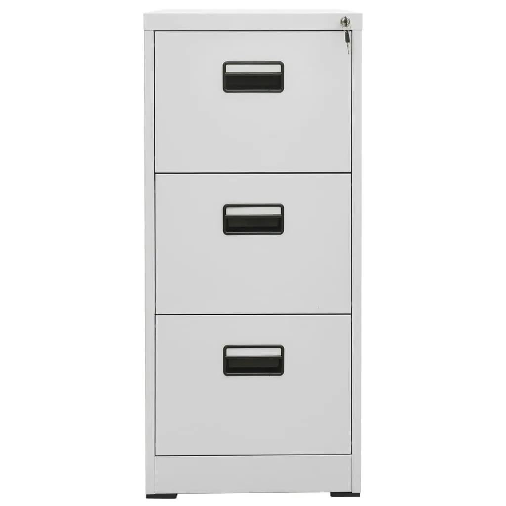 Filing Cabinet Light Grey 46x62x102.5 cm Steel 20123