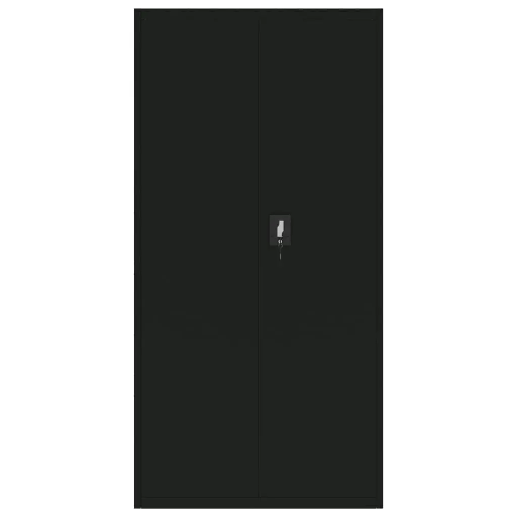 File Cabinet Black 90x40x180 cm Steel 339754