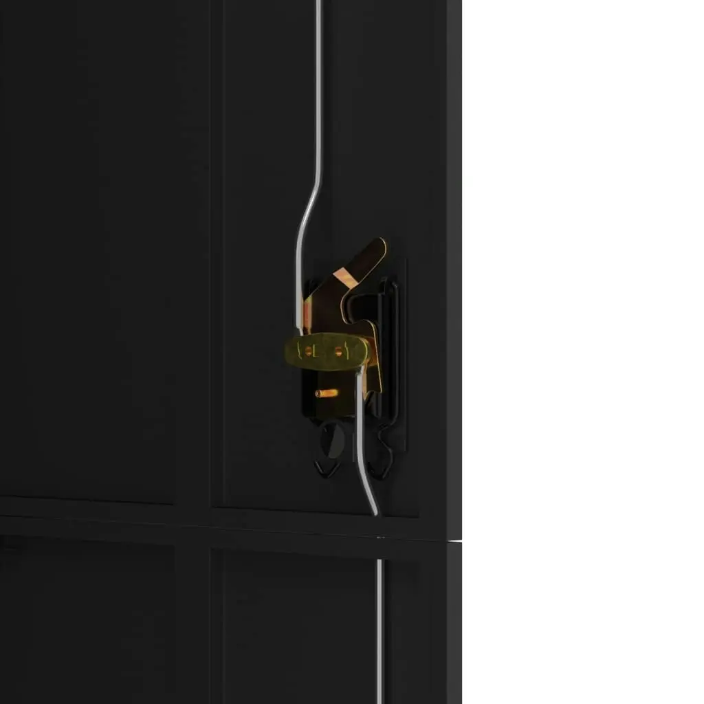 File Cabinet Black 90x40x180 cm Steel 339754