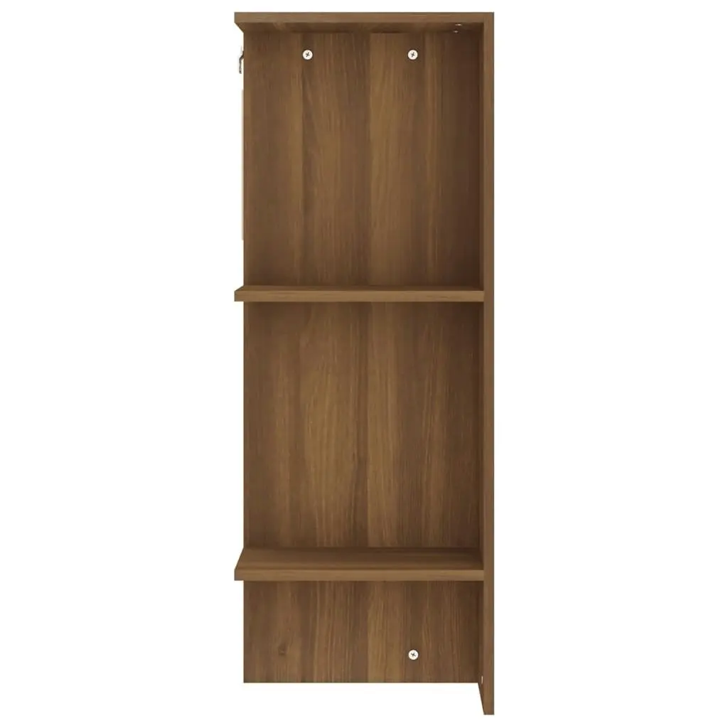 Hallway Cabinet Brown Oak 97.5x37x99 cm Engineered Wood 820516