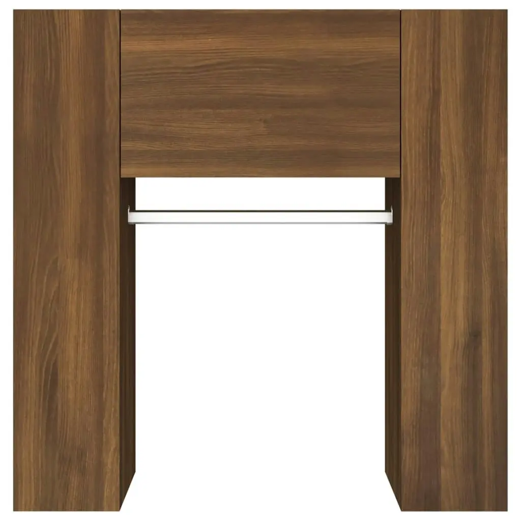 Hallway Cabinet Brown Oak 97.5x37x99 cm Engineered Wood 820516