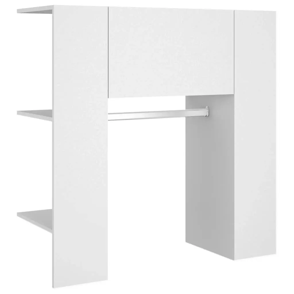 Hallway Cabinet White 97.5x37x99 cm Engineered Wood 808765