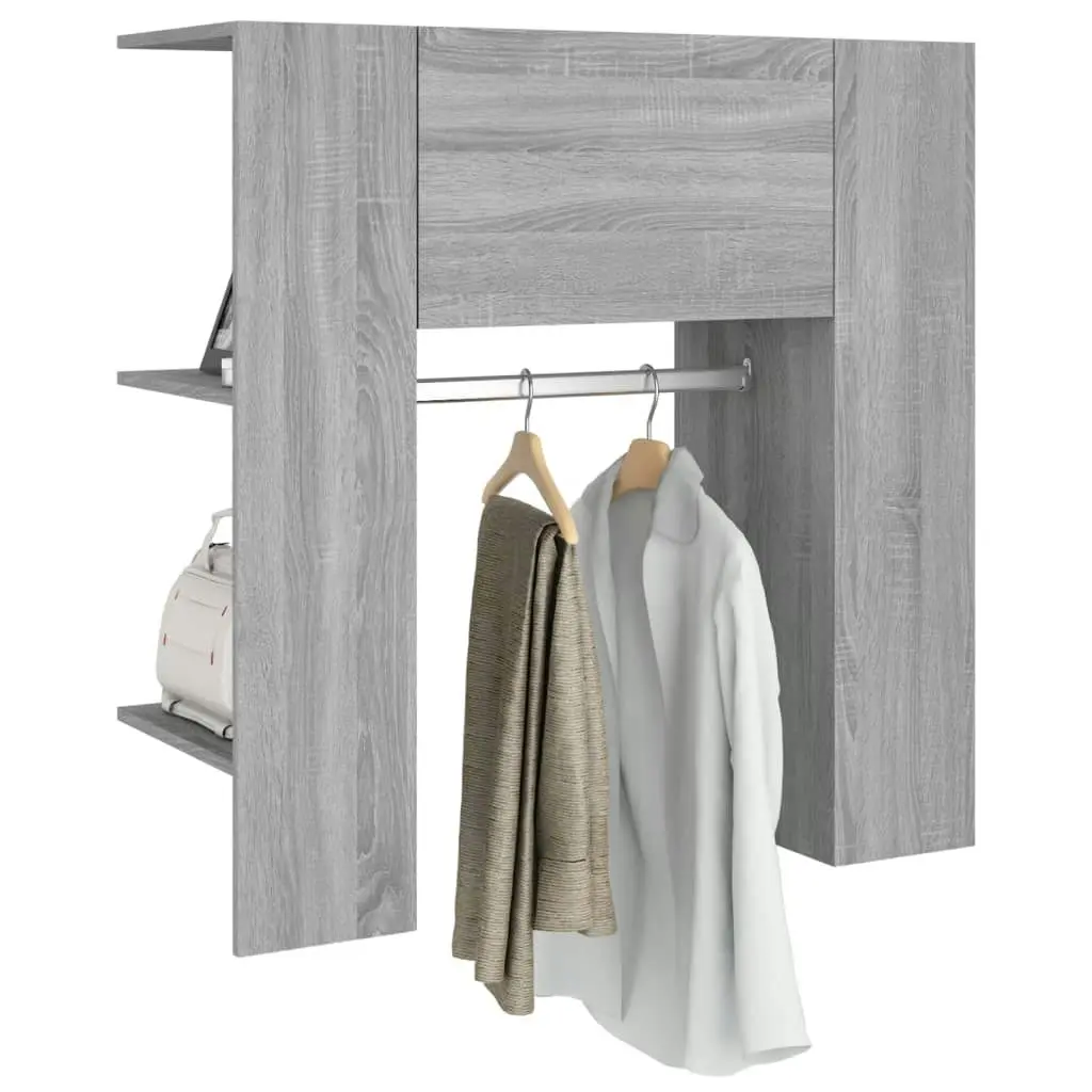 Hallway Cabinet Grey Sonoma 97.5x37x99 cm Engineered Wood 820515