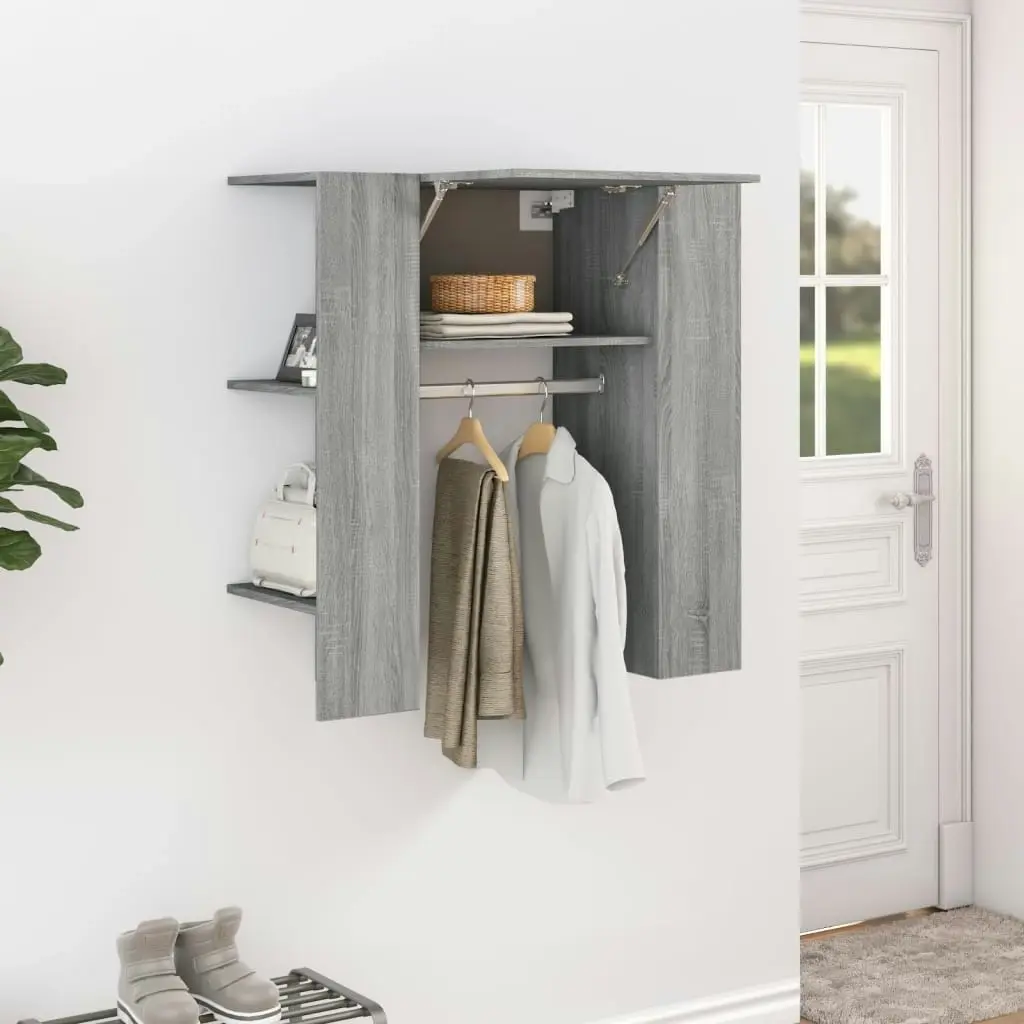 Hallway Cabinet Grey Sonoma 97.5x37x99 cm Engineered Wood 820515