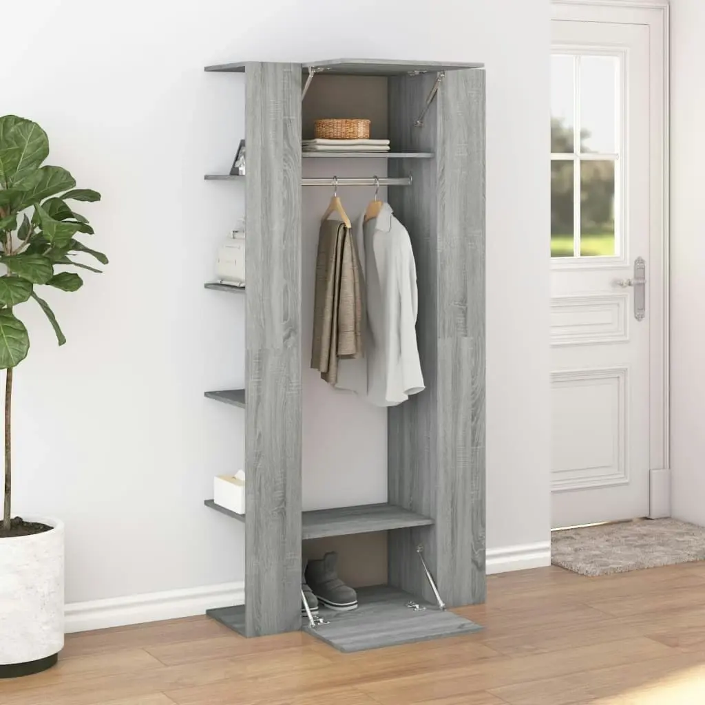 Hallway Cabinet Grey Sonoma 97.5x37x99 cm Engineered Wood 820515