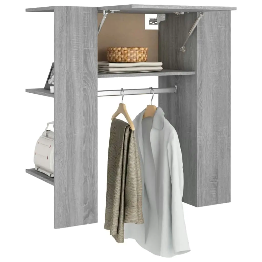 Hallway Cabinet Grey Sonoma 97.5x37x99 cm Engineered Wood 820515