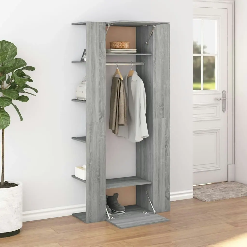 Hallway Cabinets 2 pcs Grey Sonoma Engineered Wood 3114180