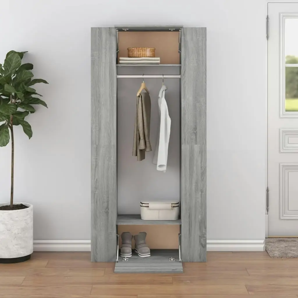 Hallway Cabinets 2 pcs Grey Sonoma Engineered Wood 3114180