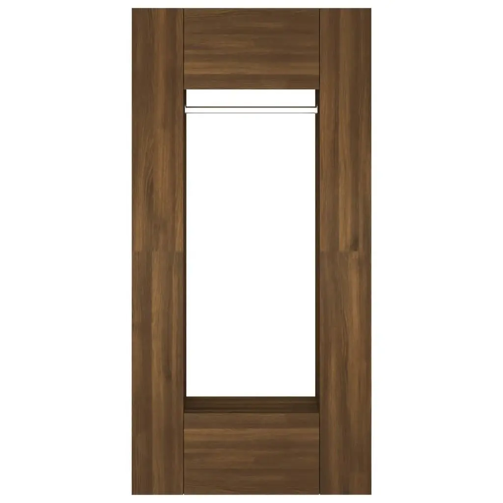 Hallway Cabinets 2 pcs Brown Oak Engineered Wood 3114181