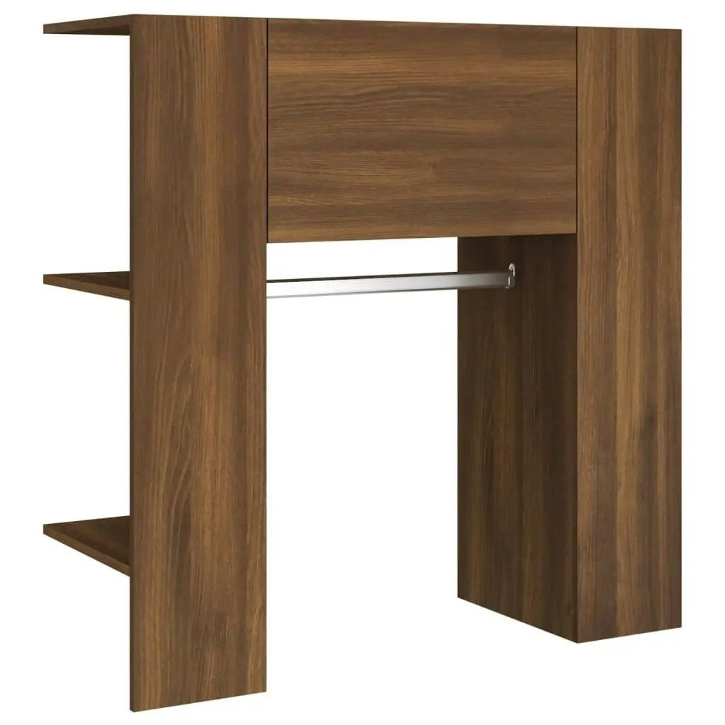 Hallway Cabinets 2 pcs Brown Oak Engineered Wood 3114181