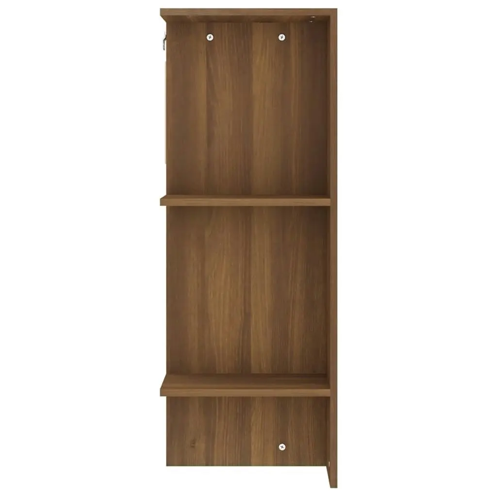 Hallway Cabinets 2 pcs Brown Oak Engineered Wood 3114181