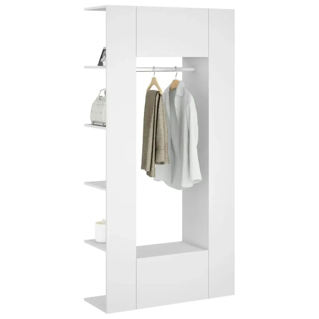 Hallway Cabinets 2 pcs White Engineered Wood 3082035