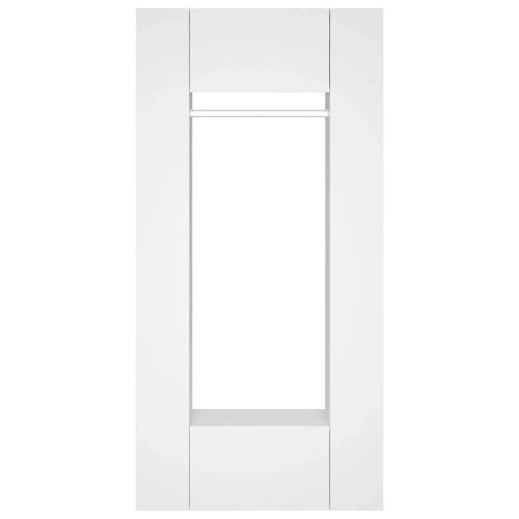 Hallway Cabinets 2 pcs White Engineered Wood 3082035