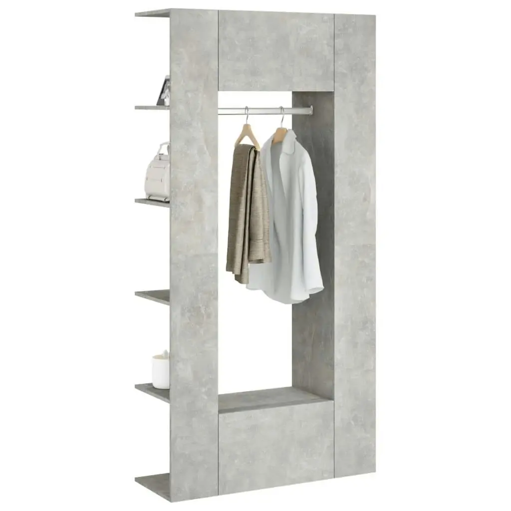 Hallway Cabinets 2 pcs Concrete Grey Engineered Wood 3082039