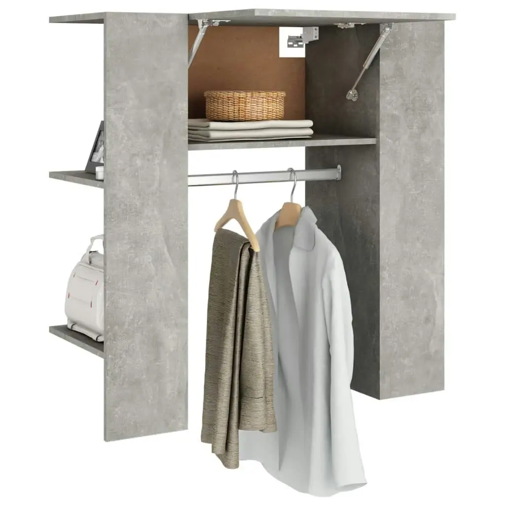 Hallway Cabinet Concrete Grey 97.5x37x99 cm Engineered Wood 808769