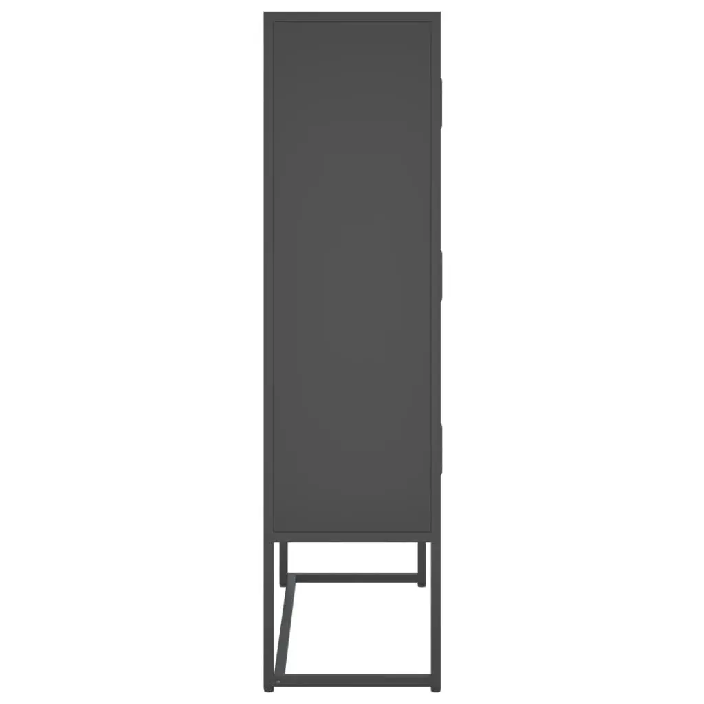 Highboard Anthracite 80x35x135 cm Steel 335879