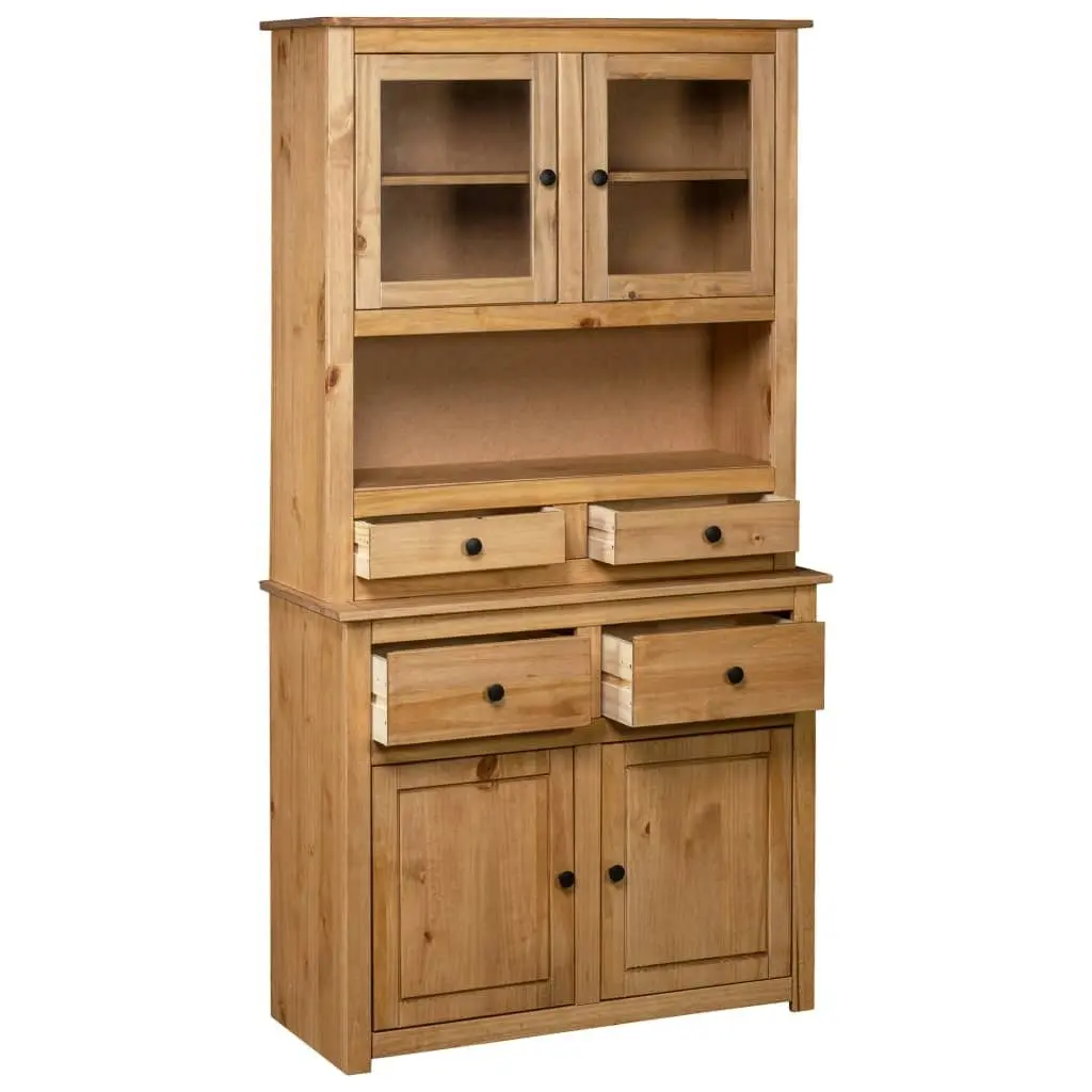 Highboard 93x40.5x180 cm Solid Pine Panama Range 282700