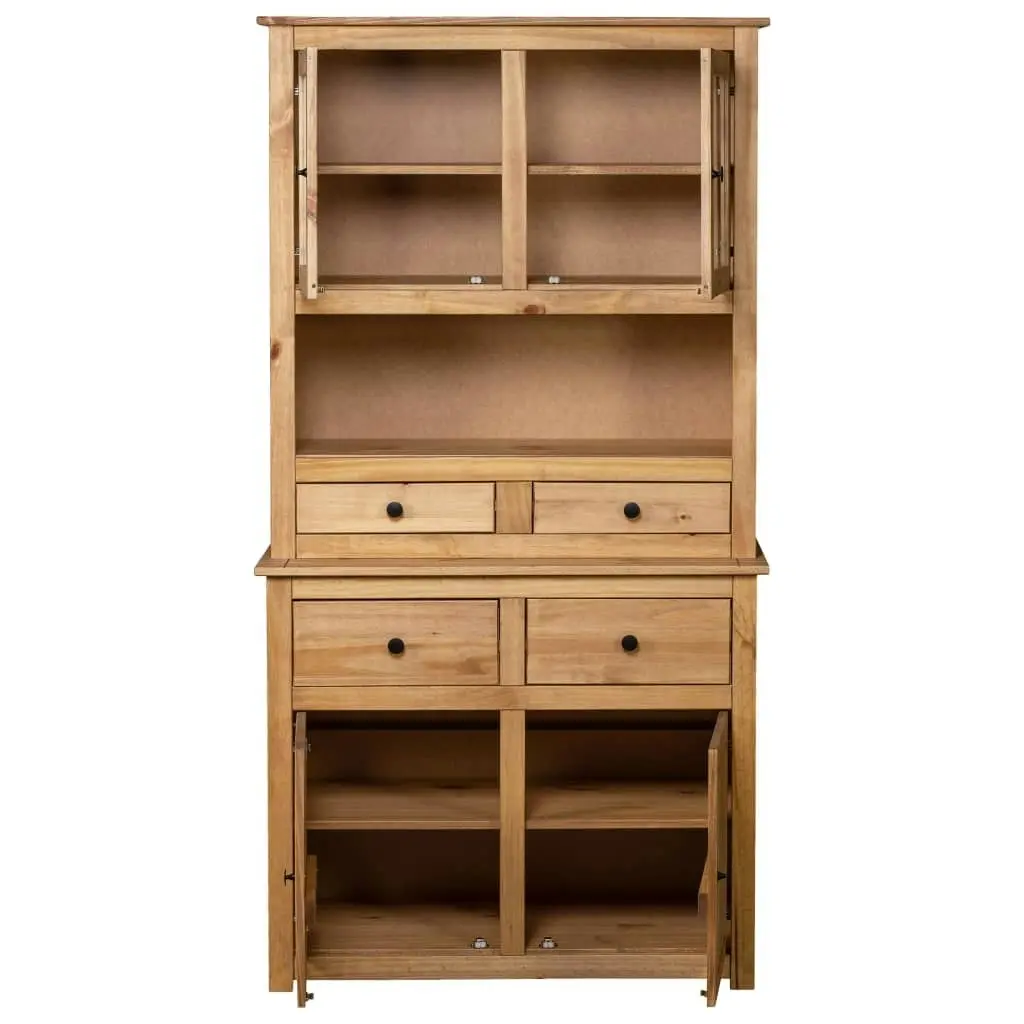 Highboard 93x40.5x180 cm Solid Pine Panama Range 282700