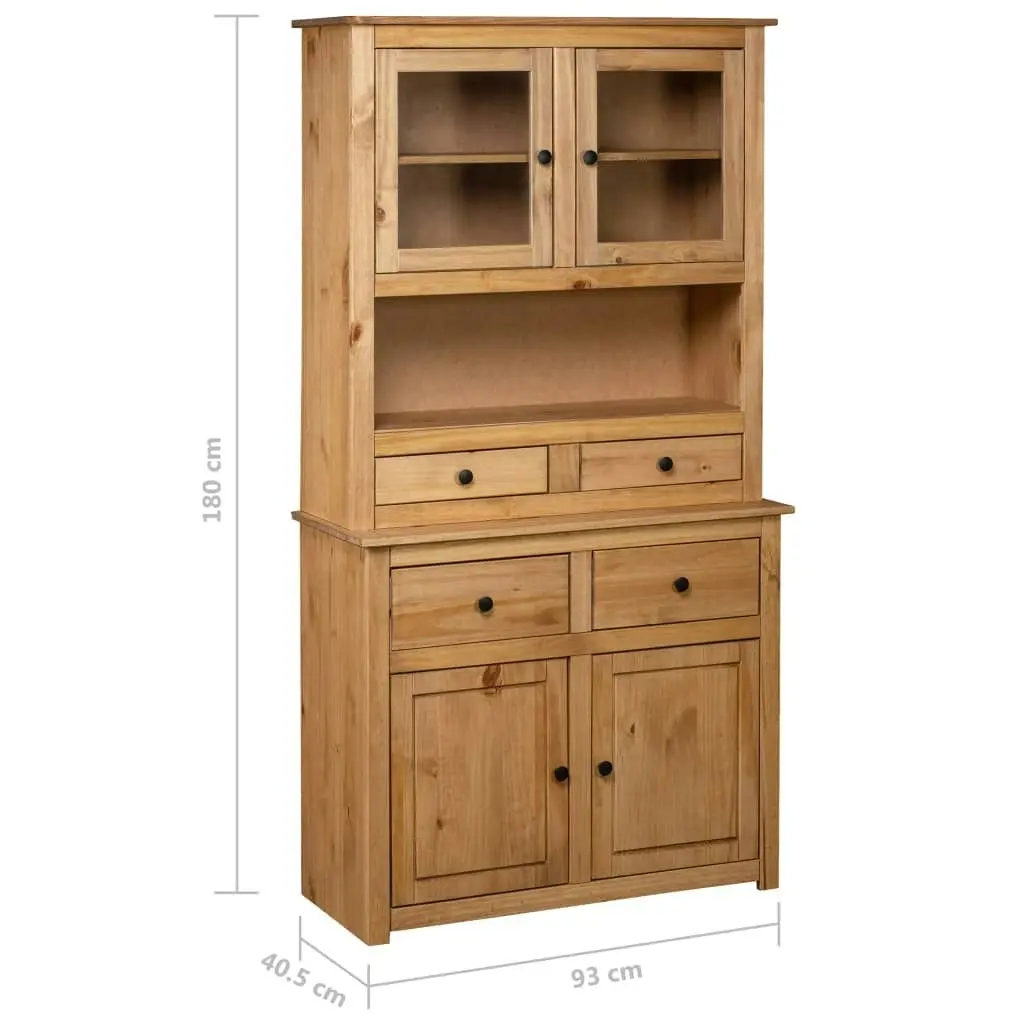 Highboard 93x40.5x180 cm Solid Pine Panama Range 282700