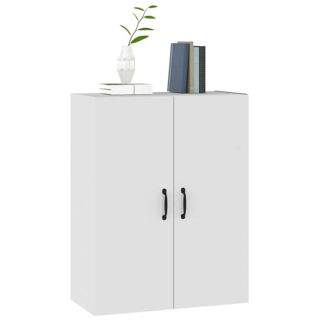 Hanging Cabinet White 69.5x34x90 cm Engineered Wood 812267