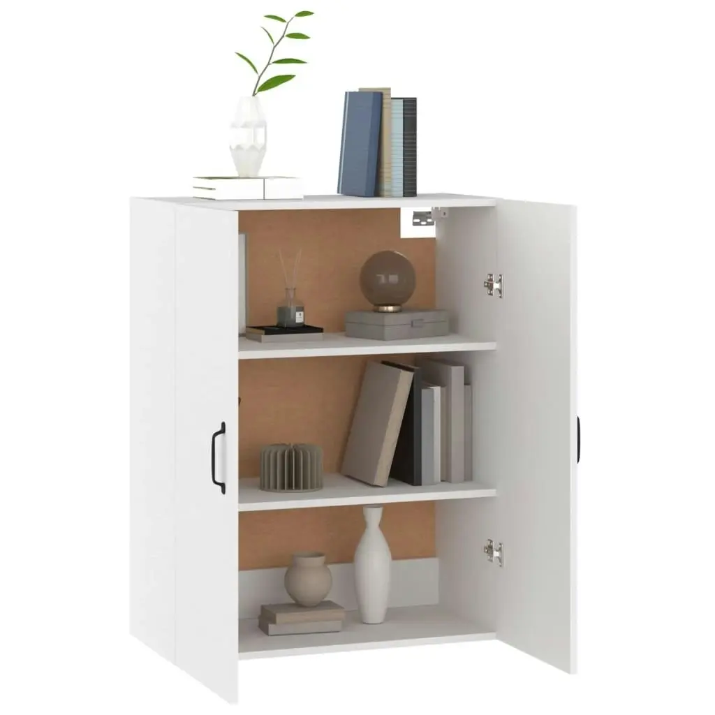 Hanging Cabinet White 69.5x34x90 cm Engineered Wood 812267