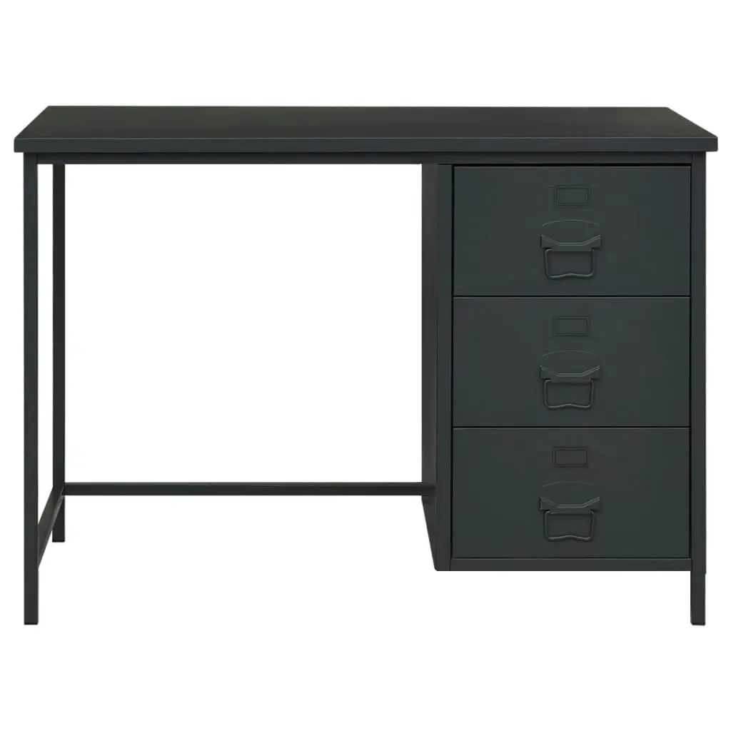 Industrial Desk with Drawers Anthracite 105x52x75 cm Steel 339636