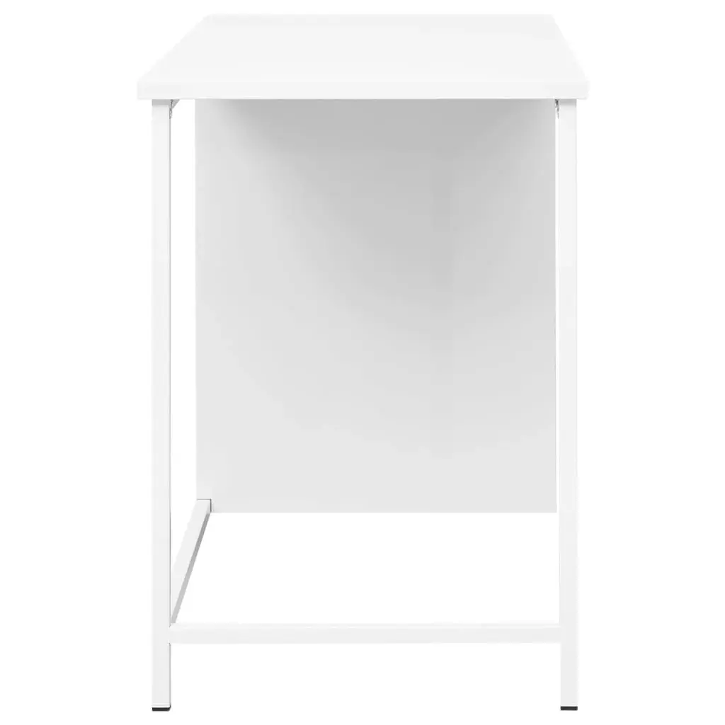 Industrial Desk with Drawers White 105x52x75 cm Steel 339635