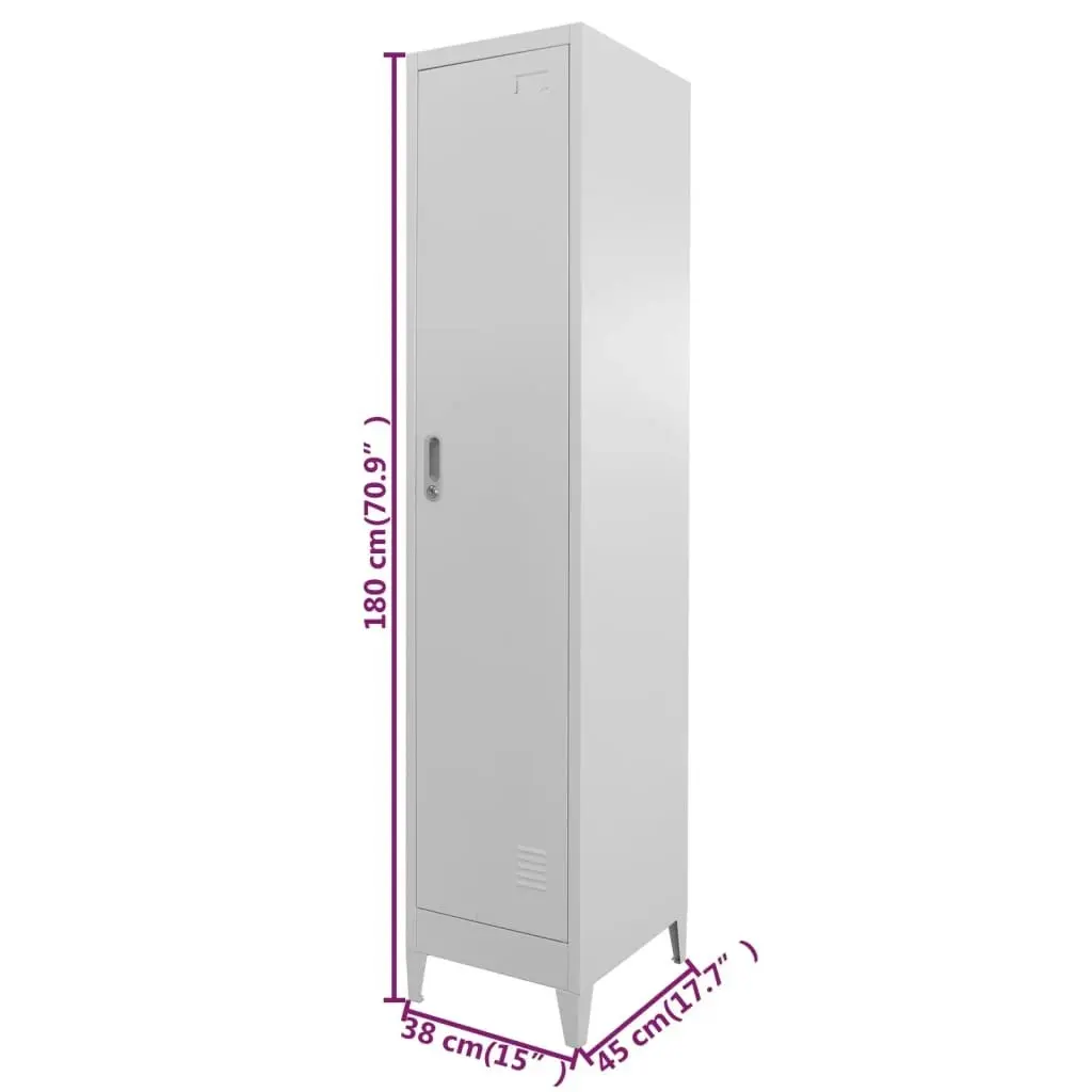 Locker Cabinet 38x45x180 cm 244472