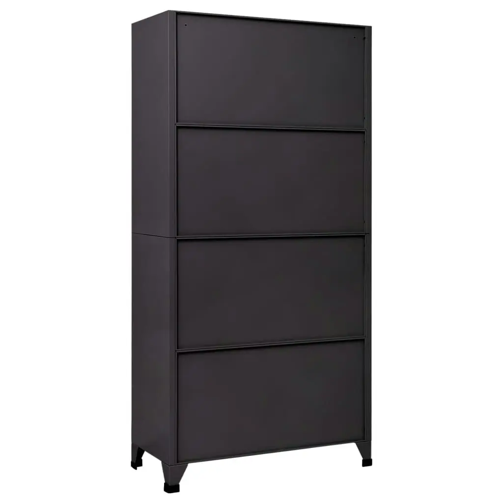 Locker Cabinet Anthracite 90x45x180 cm Steel 339799