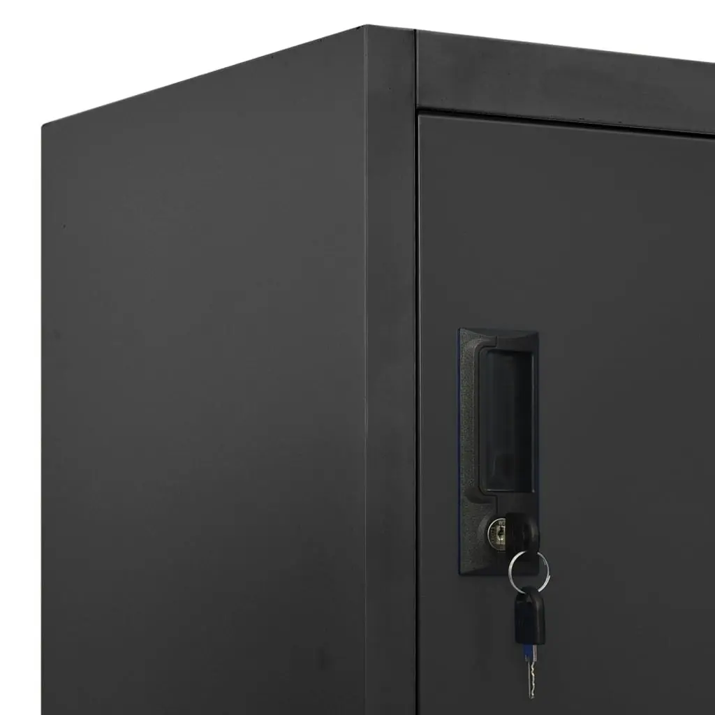 Locker Cabinet Anthracite 90x45x180 cm Steel 339799