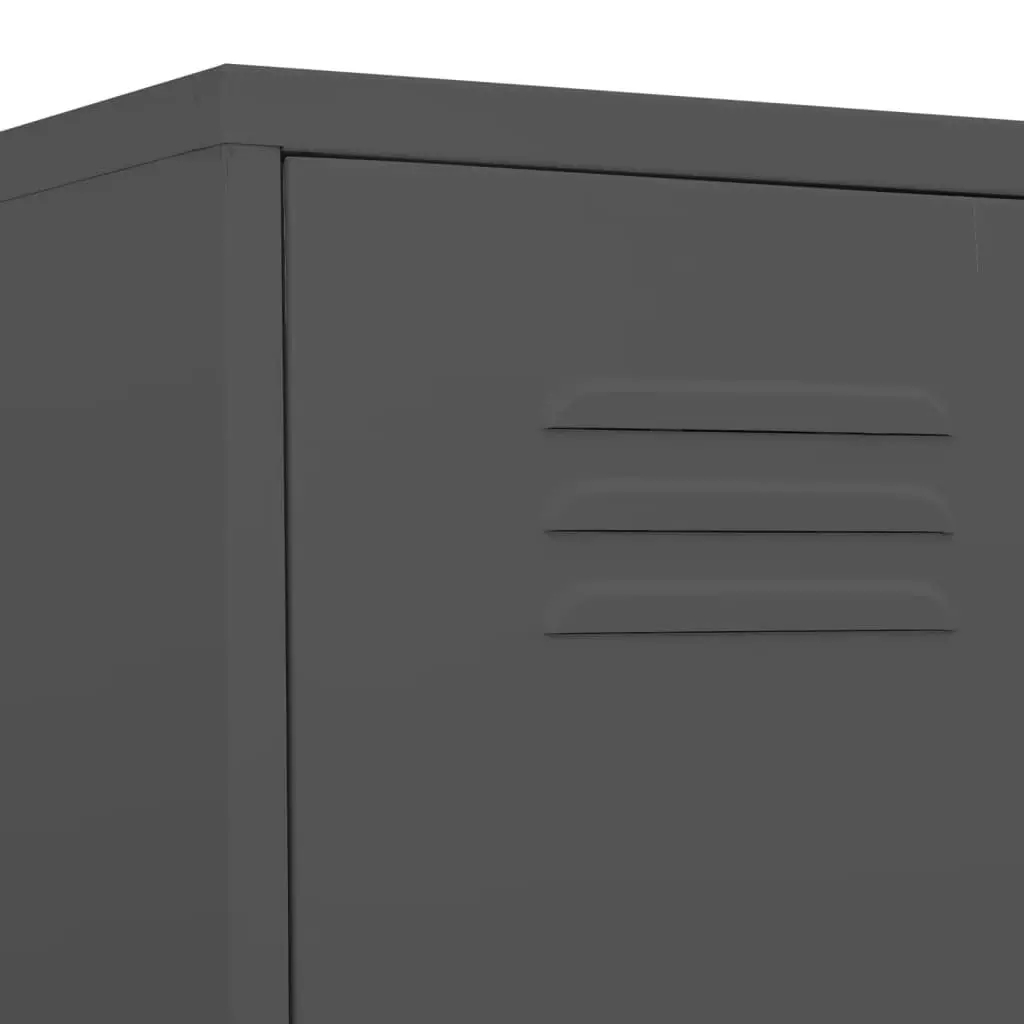 Locker Cabinet Anthracite 35x46x180 cm Steel 336258