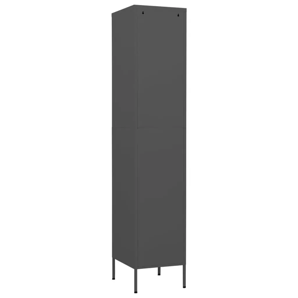 Locker Cabinet Anthracite 35x46x180 cm Steel 336258