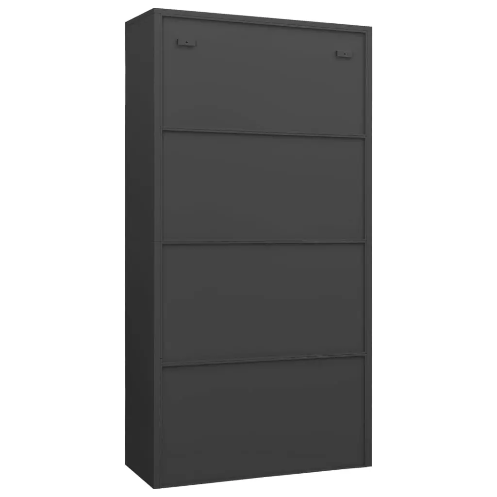 Locker Cabinet Anthracite 90x40x180 cm Steel 335973